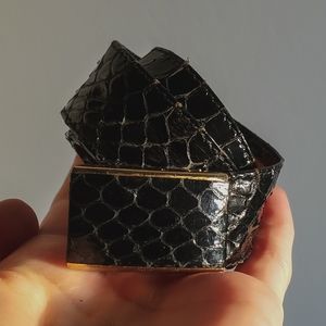 Vintage (1950s/60s) German Genuine Snakeskin Belt